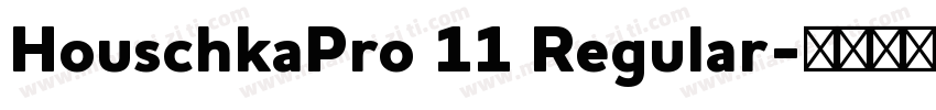 HouschkaPro 11 Regular字体转换
